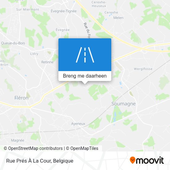 Rue Prés À La Cour kaart