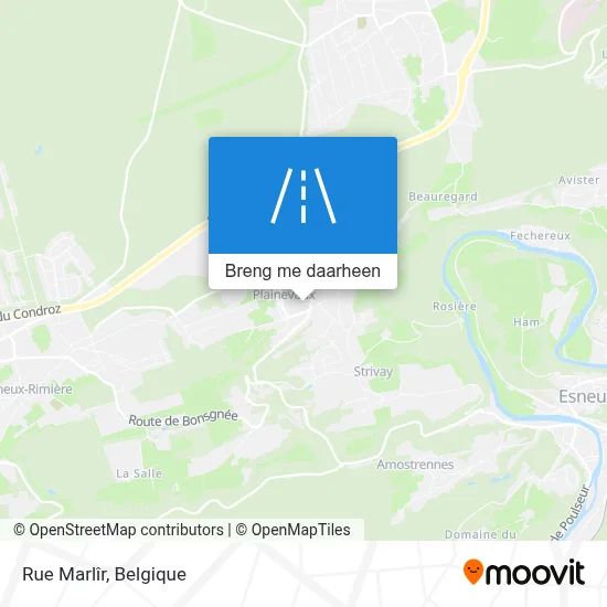 Rue Marlîr kaart