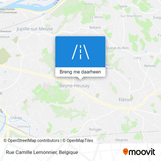 Rue Camille Lemonnier kaart