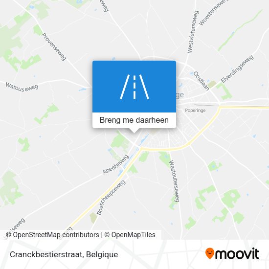 Cranckbestierstraat kaart