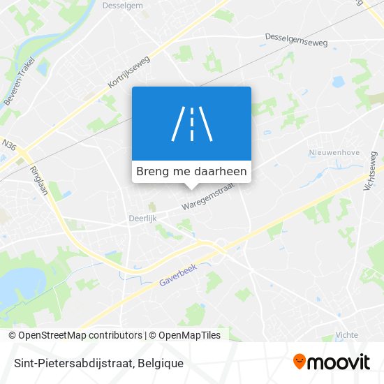 Sint-Pietersabdijstraat kaart