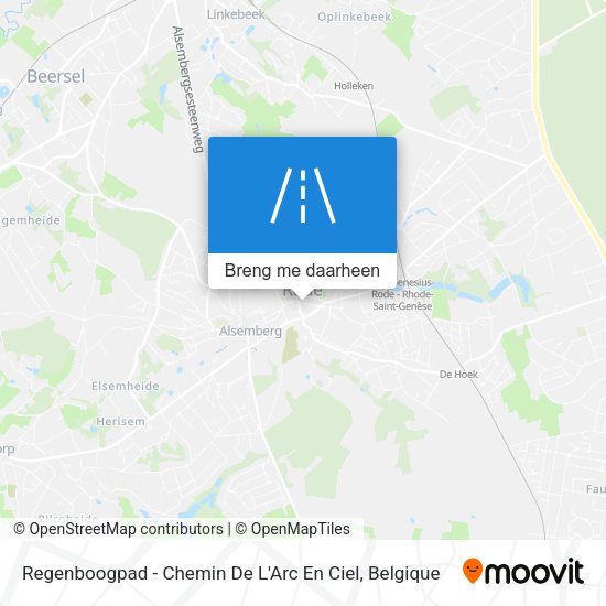 Regenboogpad - Chemin De L'Arc En Ciel kaart