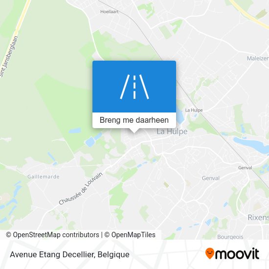Avenue Etang Decellier kaart