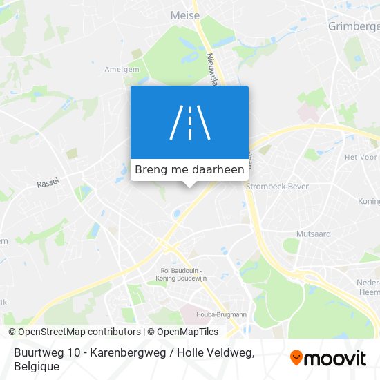 Buurtweg 10 - Karenbergweg / Holle Veldweg kaart