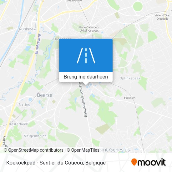 Koekoekpad - Sentier du Coucou kaart