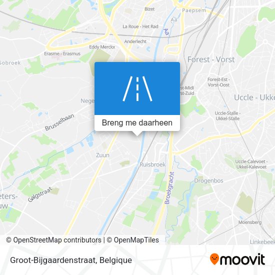 Groot-Bijgaardenstraat kaart