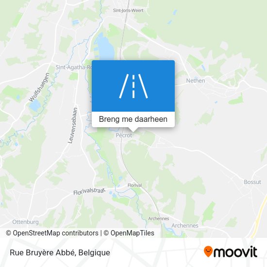 Rue Bruyère Abbé kaart