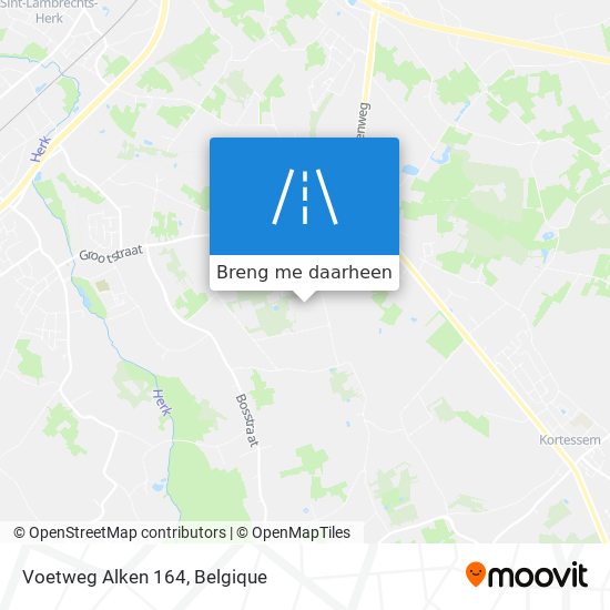 Voetweg Alken 164 kaart