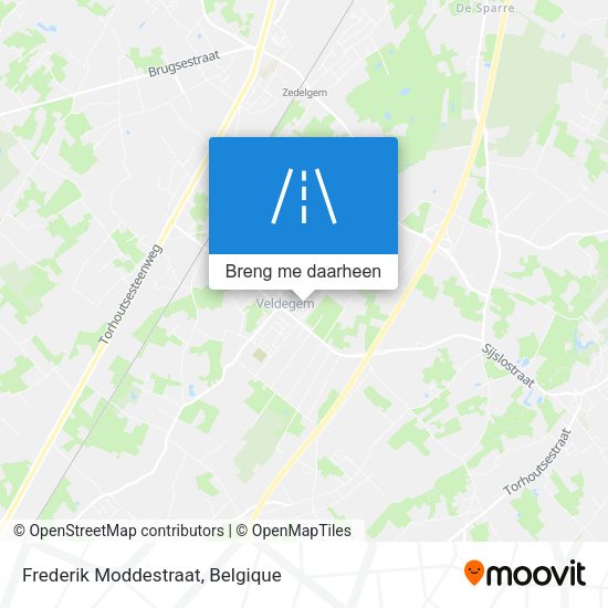 Frederik Moddestraat kaart