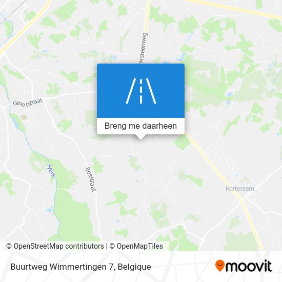 Buurtweg Wimmertingen 7 kaart