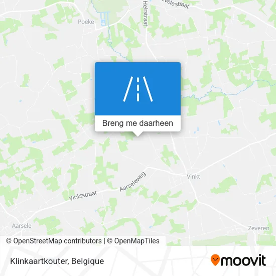 Klinkaartkouter kaart