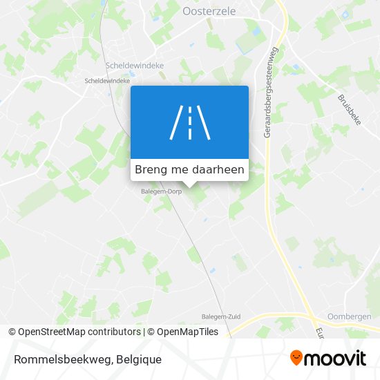 Rommelsbeekweg kaart
