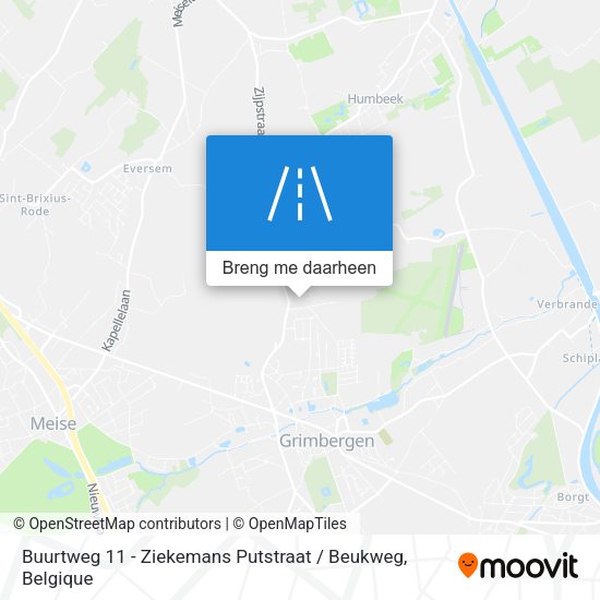 Buurtweg 11 - Ziekemans Putstraat / Beukweg kaart