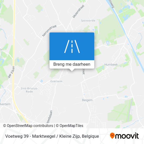 Voetweg 39 - Marktwegel / Kleine Zijp kaart