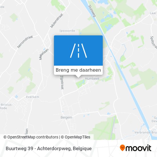 Buurtweg 39 - Achterdorpweg kaart