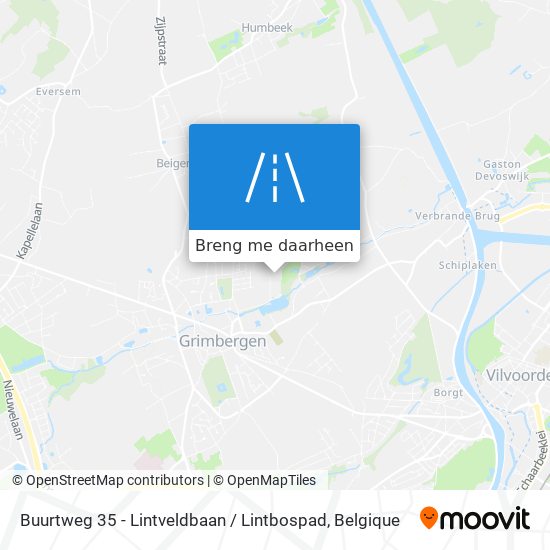 Buurtweg 35 - Lintveldbaan / Lintbospad kaart