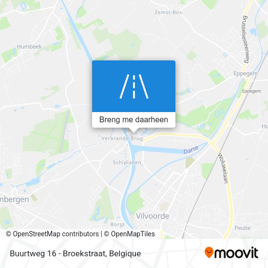 Buurtweg 16 - Broekstraat kaart