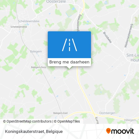 Koningskauterstraet kaart