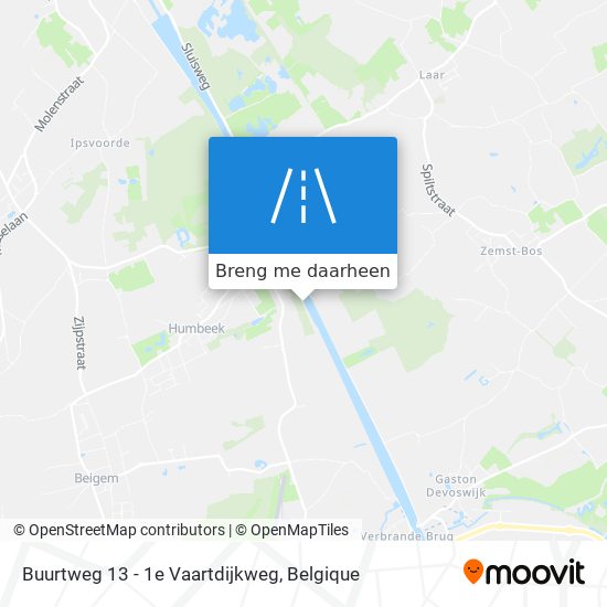 Buurtweg 13 - 1e Vaartdijkweg kaart