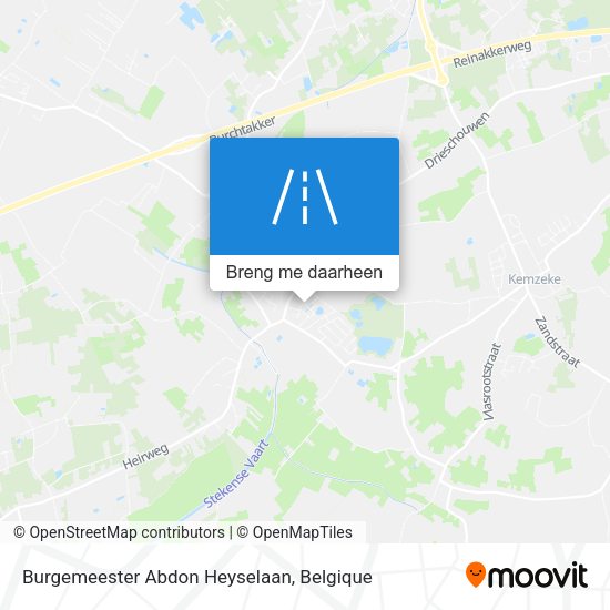 Burgemeester Abdon Heyselaan kaart