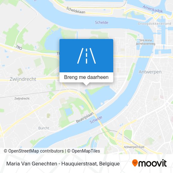 Maria Van Genechten - Hauquierstraat kaart