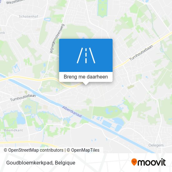 Goudbloemkerkpad kaart