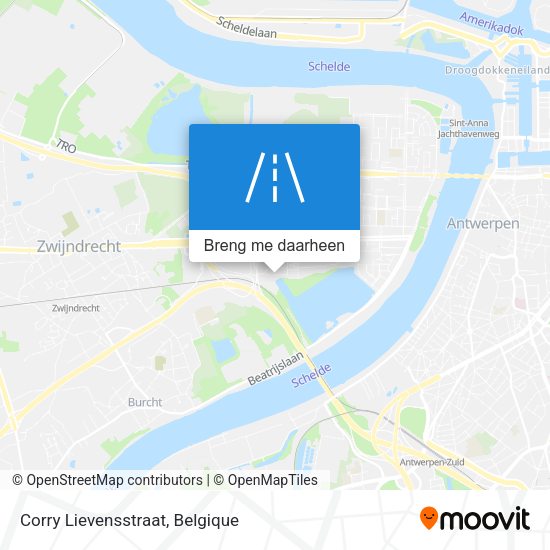 Corry Lievensstraat kaart