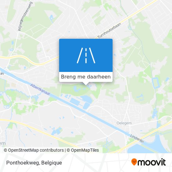 Ponthoekweg kaart