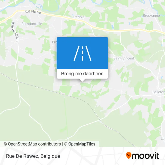Rue De Rawez kaart