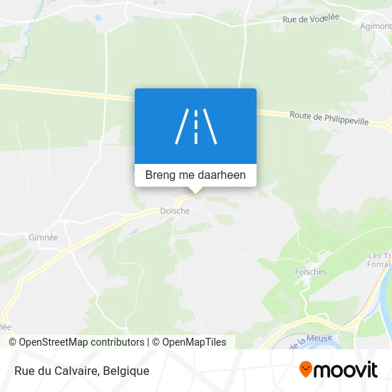 Rue du Calvaire kaart