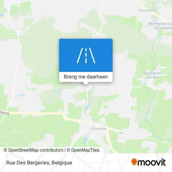 Rue Des Bergeries kaart