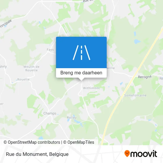 Rue du Monument kaart