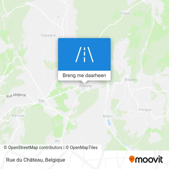 Rue du Château kaart