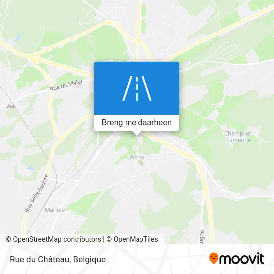 Rue du Château kaart