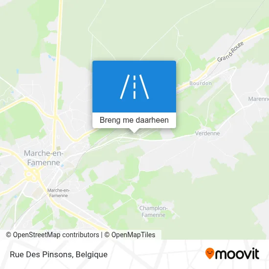 Rue Des Pinsons kaart