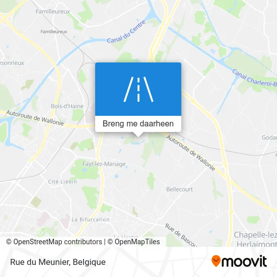 Rue du Meunier kaart