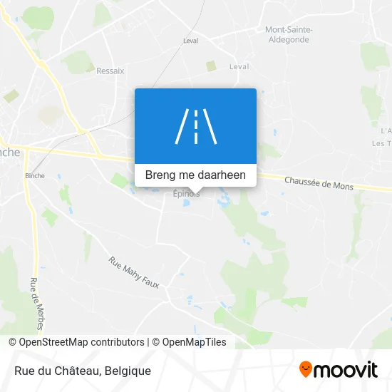 Rue du Château kaart