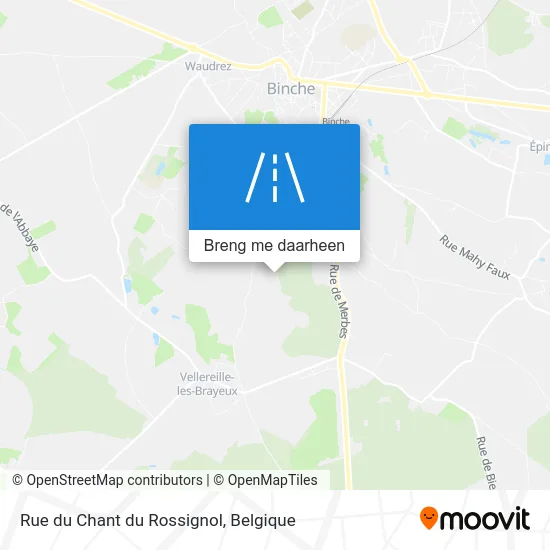 Rue du Chant du Rossignol kaart