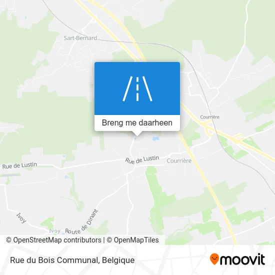 Rue du Bois Communal kaart