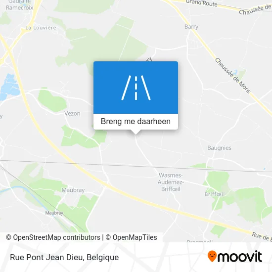 Rue Pont Jean Dieu kaart