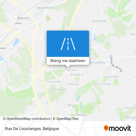 Rue De Louvranges kaart