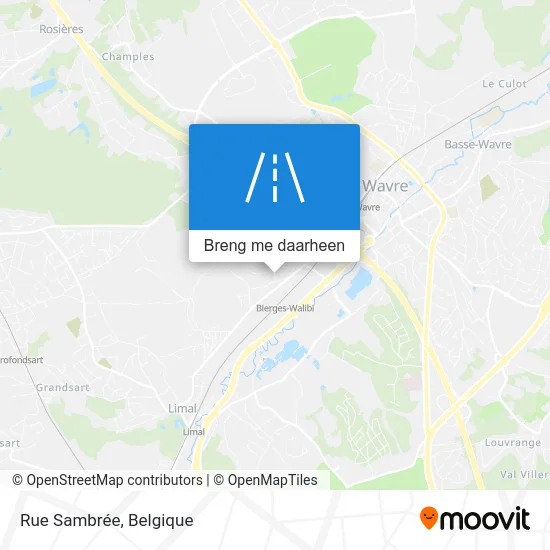 Rue Sambrée kaart