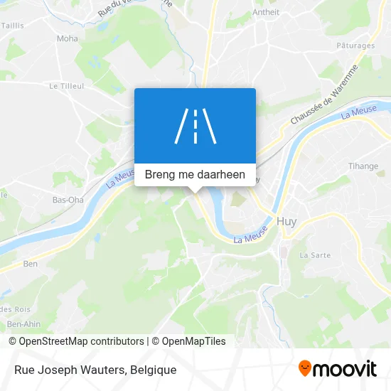 Rue Joseph Wauters kaart