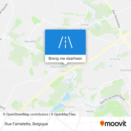Rue Famelette kaart