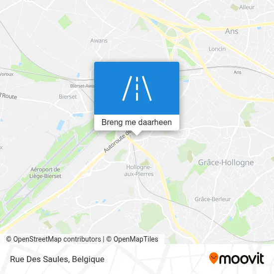 Rue Des Saules kaart