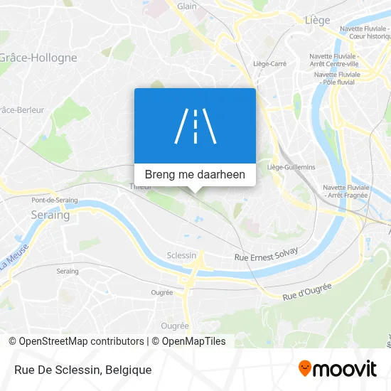 Rue De Sclessin kaart