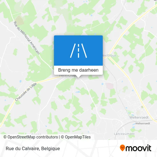Rue du Calvaire kaart