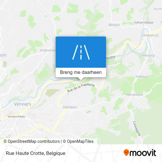 Rue Haute Crotte kaart