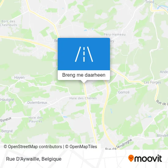 Rue D'Aywaille kaart