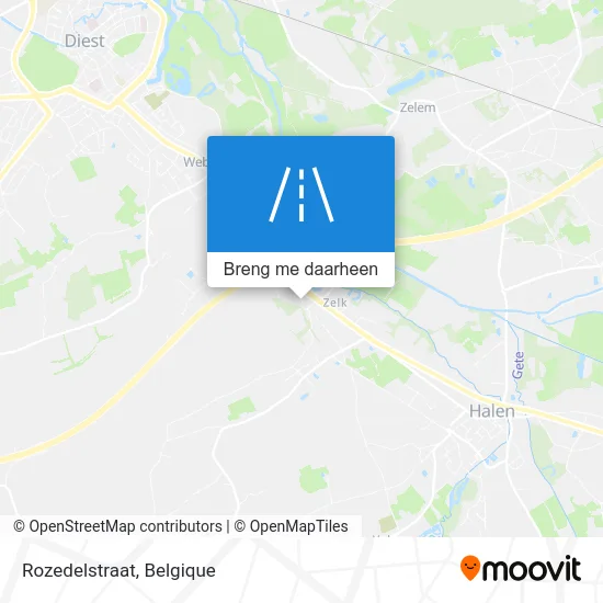 Rozedelstraat kaart